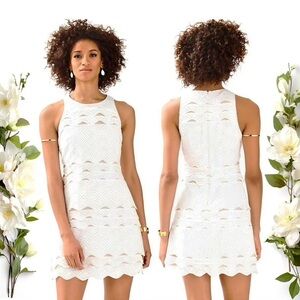 Lilly Pulitzer Brenton Shift Dress White Size 8